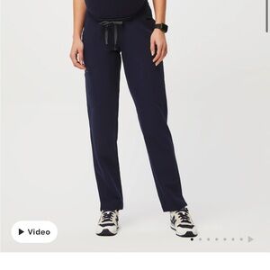 FIGS Maternity Yola Skinny Navy Scrub Pants
